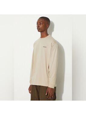 Carhartt Beige Logo Cotton Long Sleeve XL Mens 2008